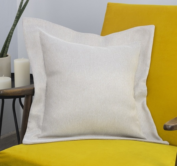 Подушка декоративная на молнии 50х50 см Dimaut цвет бежевый