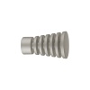 Наконечник "Конус резной", Матовый никель , Ø25мм