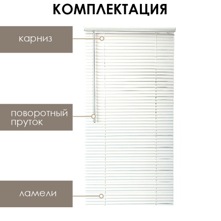 Жалюзи пластиковые Cordless на пружинном механизме