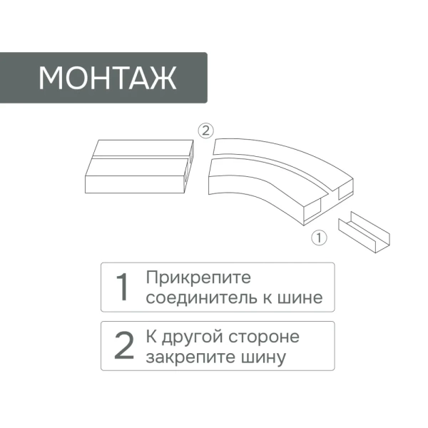 Оконцовки для шины потолочной 3-х рядной (пара), 20013