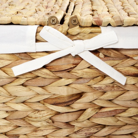 Плетеная корзина для белья с крышкой Dill WB-610-L