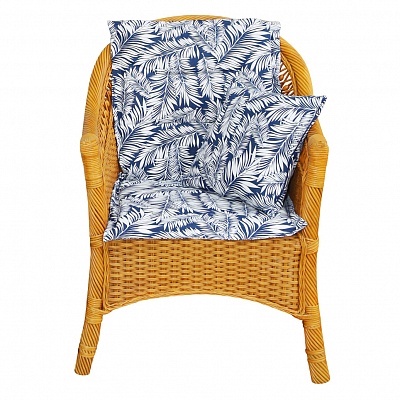 Подушка на стул со спинкой "Blue Palma"