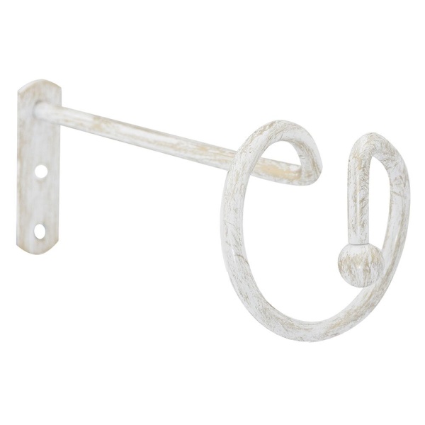 Штородержатель Спираль, Белое золото ампир