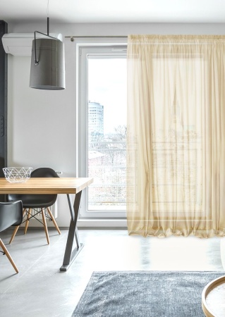 Тюль на тесьме 300х275 см Oriana цвет капучино