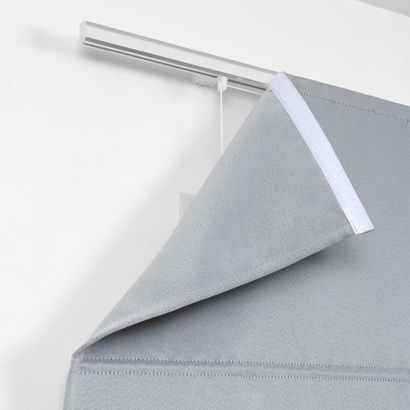 Римская штора с бахромой, Флавия Blackout на цепочном механизме, цвет светло-серый