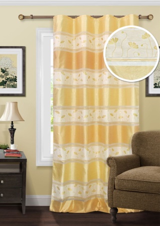 Штора на тесьме 150х269 см Artemide цвет желтый