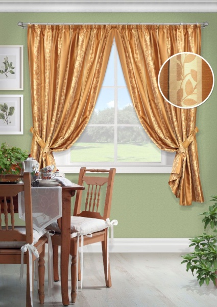 Комплект штор на тесьме "Wood-S" 292х170