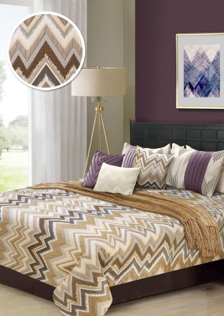 Покрывало Kauffort Groza 260х260 цвет бежевый