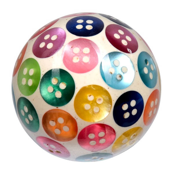 Ручки для мебели Радужные пуговицы цвет разноцветный (6 шт)