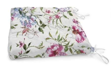 Подушка на стул с завязками 40x40 см Margotta с принтом