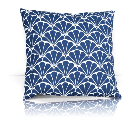 Подушка декоративная на молнии 40х40 см Blue Garden с принтом