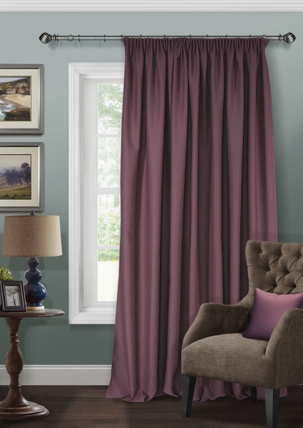 Штора на тесьме Блэкаут "Blackout-S" 200х300 фиолетовый