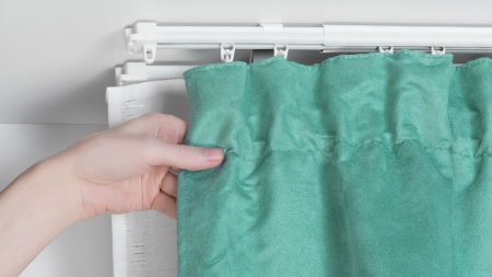 Карниз телескопический металлический двухрядный 160-300 см