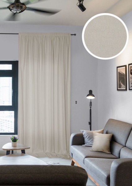 Штора на тесьме "Caprise" 200х270 беж