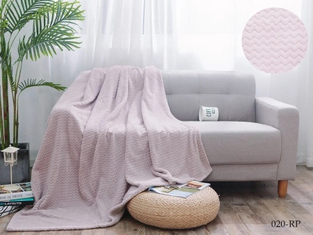 Плед Cleo ROYAL PLUSH велсофт цвет бледно-розовый