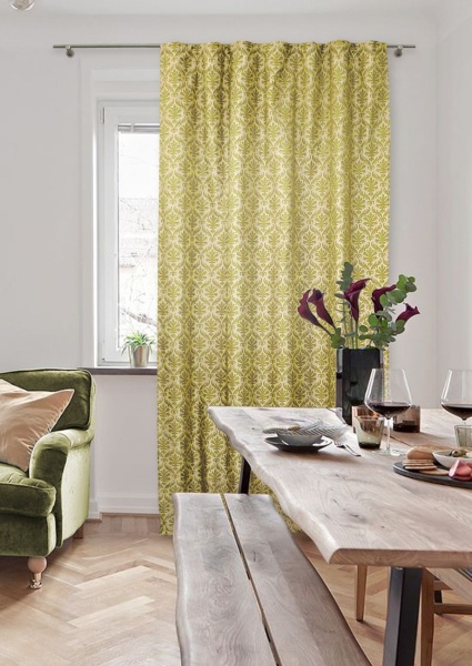 Штора на тесьме 195х275 см Bosco-SH цвет зеленый