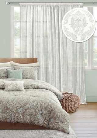 Тюль на тесьме 300х275 см Луиза Luisa цвет шампань