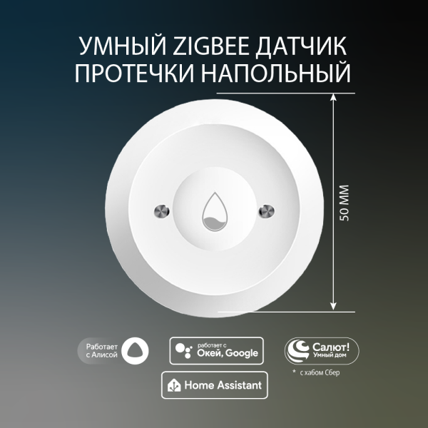 Умный Zigbee датчик протечки воды ROXIMO SZW03