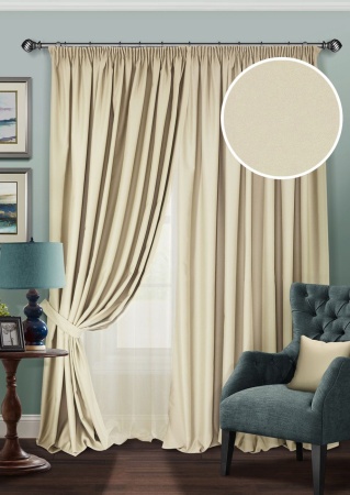 Комплект штор Блэкаут "Blackout-SH" 2 шт 220х270/500х270 беж