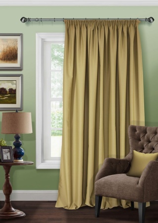 Штора на тесьме Блэкаут "Blackout-S" 200х280 зеленый