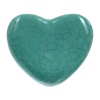 Ручки керамические для мебели Сердце цвет бирюзовый (6 шт)