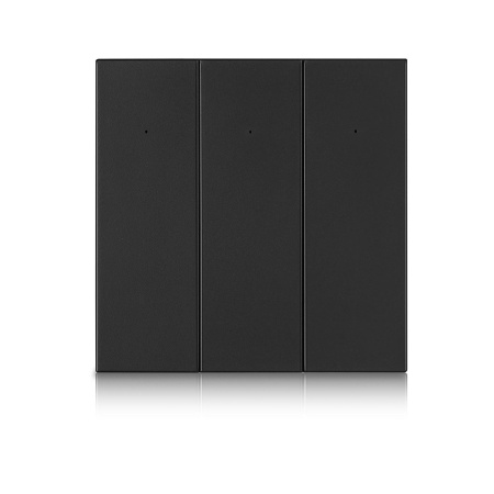 Умный Zigbee выключатель ROXIMO, трехкнопочный, черный, SZBTN01-3B