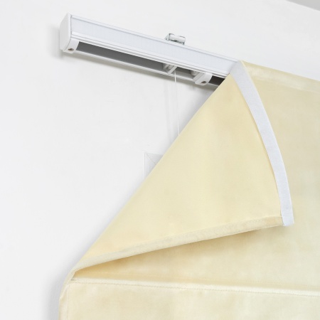 Римская штора с бахромой Кисть, на цепочном механизме, цвет ванильный