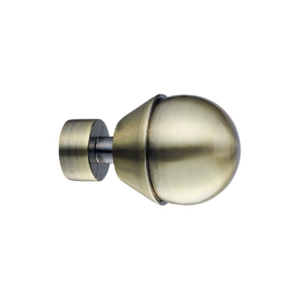 Наконечник "Шар в оправе", Золото антик , Ø16мм