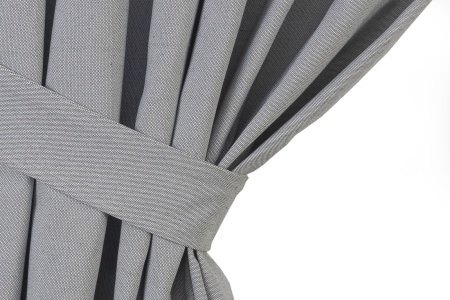 Портьера на тесьме "Лисса", 200х260 цвет темно-серый