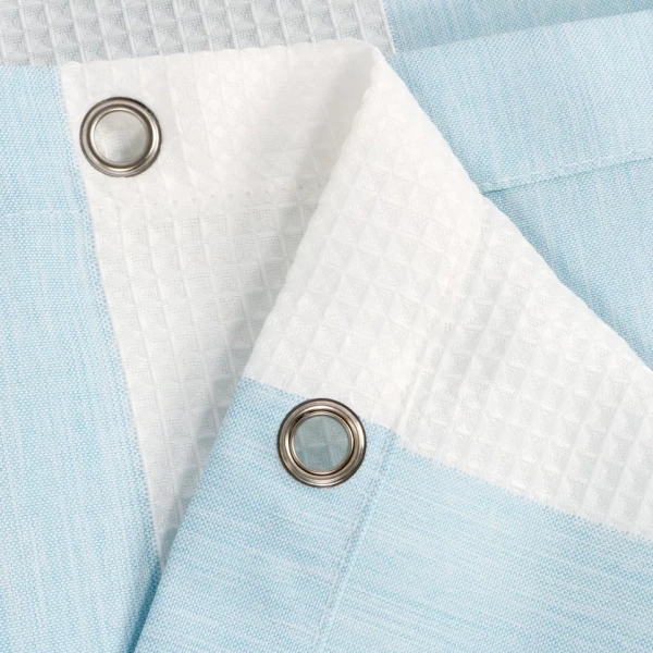 Шторка для ванной Fixsen Vafel, голубая