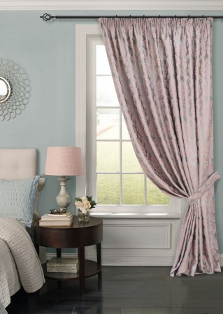 Портьера на тесьме "Афина Afina" 220х270 розовый