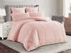 Постельное белье Евро Cleo Organic Cotton цвет нежно-розовый