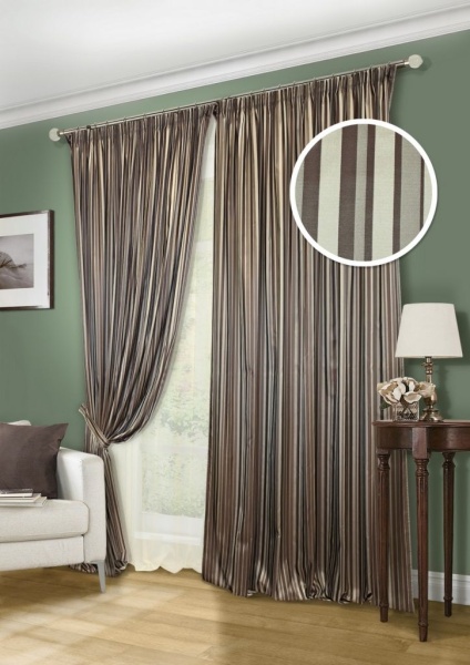 Комплект штор "Флавия Flavia-S" 400х270 коричневый