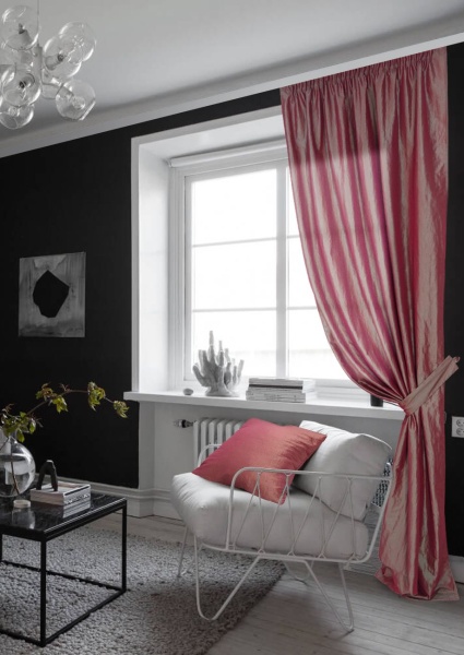 Штора на тесьме "Polo" 140х270 розовый