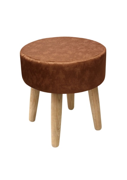 Пуф Plain Lux круглый, цвет латунь