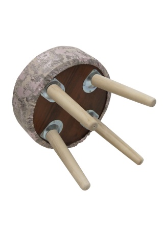 Пуф Fog круглый, цвет бежево-пудровый