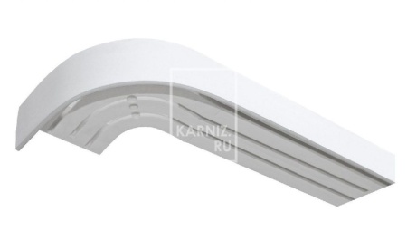 Потолочный карниз Классика 3-х рядный, Белый Потолочный карниз Классика 3-х рядный, Белый