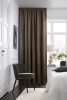 Штора на тесьме 160х260 см Мартина с подхватом  цвет черно-бежевый