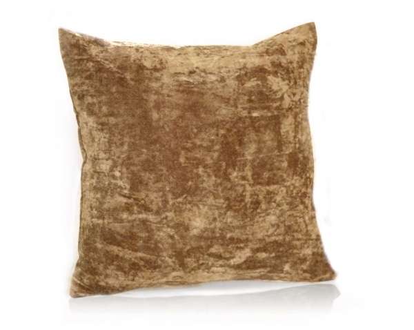 Подушка декоративная на молнии 40х40 см Бархан Barhan цвет светло-коричневый