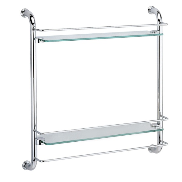Полка стеклянная двойная K-2022