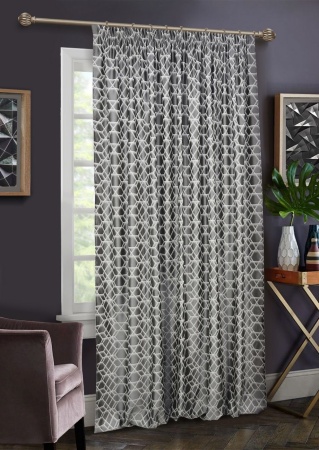 Штора на тесьме "Almaz" 200х270 серый