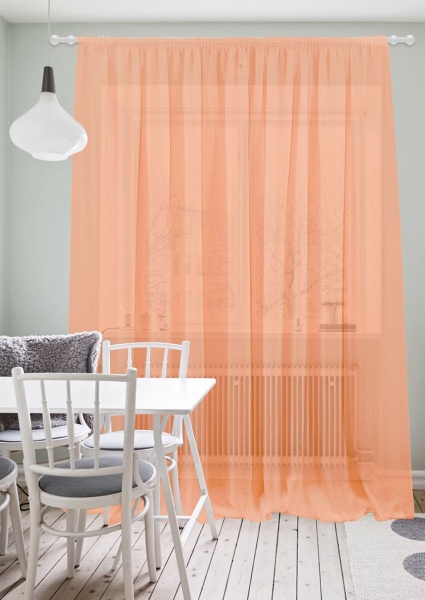 Штора на тесьме "Basicos-XL" 300х275 оранжевый