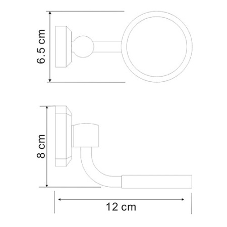 Держатель одинарный Oder K-C175