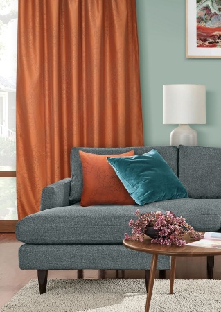 Подушка декоративная на молнии 40х40 см Amore цвет кирпичный