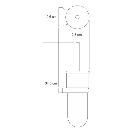 Щетка для унитаза подвесная Berkel K-6827