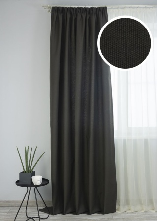 Штора на тесьме 160х270 см Sahara с подхватом цвет коричневый