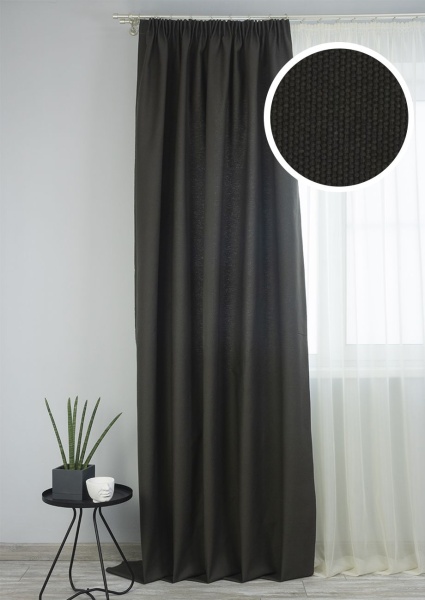 Штора на тесьме 160х270 см Sahara с подхватом цвет коричневый