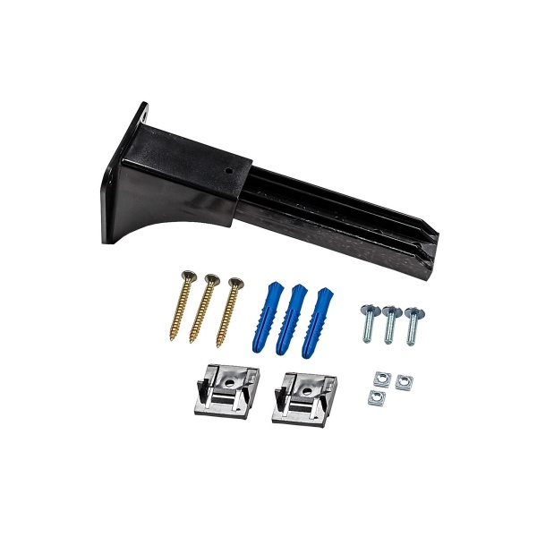 Пластиковый кронштейн, 16-18 см, черный (упаковка - 1 компл.)