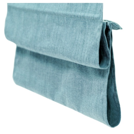 Римские шторы Натур на веревочном механизме цвет синий