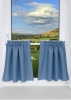 Комплект Шторы-кафе "Helena" 65х60 см, 2 шт., цвет Голубой